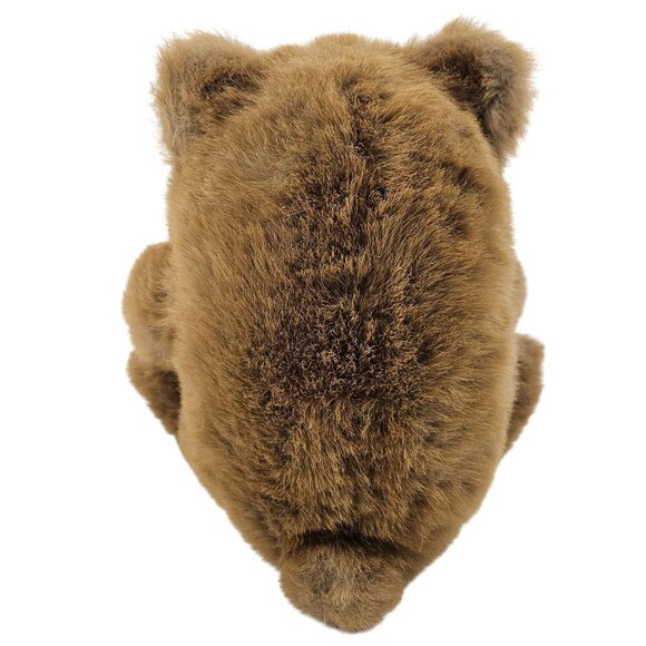 Vintage 24K Mighty Star Brown Plush Bear Red Plaid Bow 12 in Stuffed Animal - Picture 6 of 9